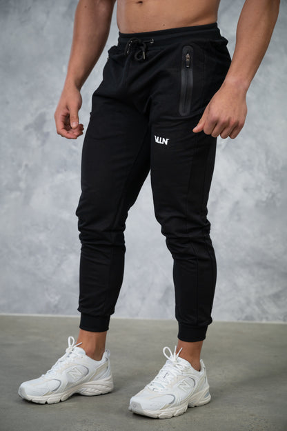 Black Tapered Joggers