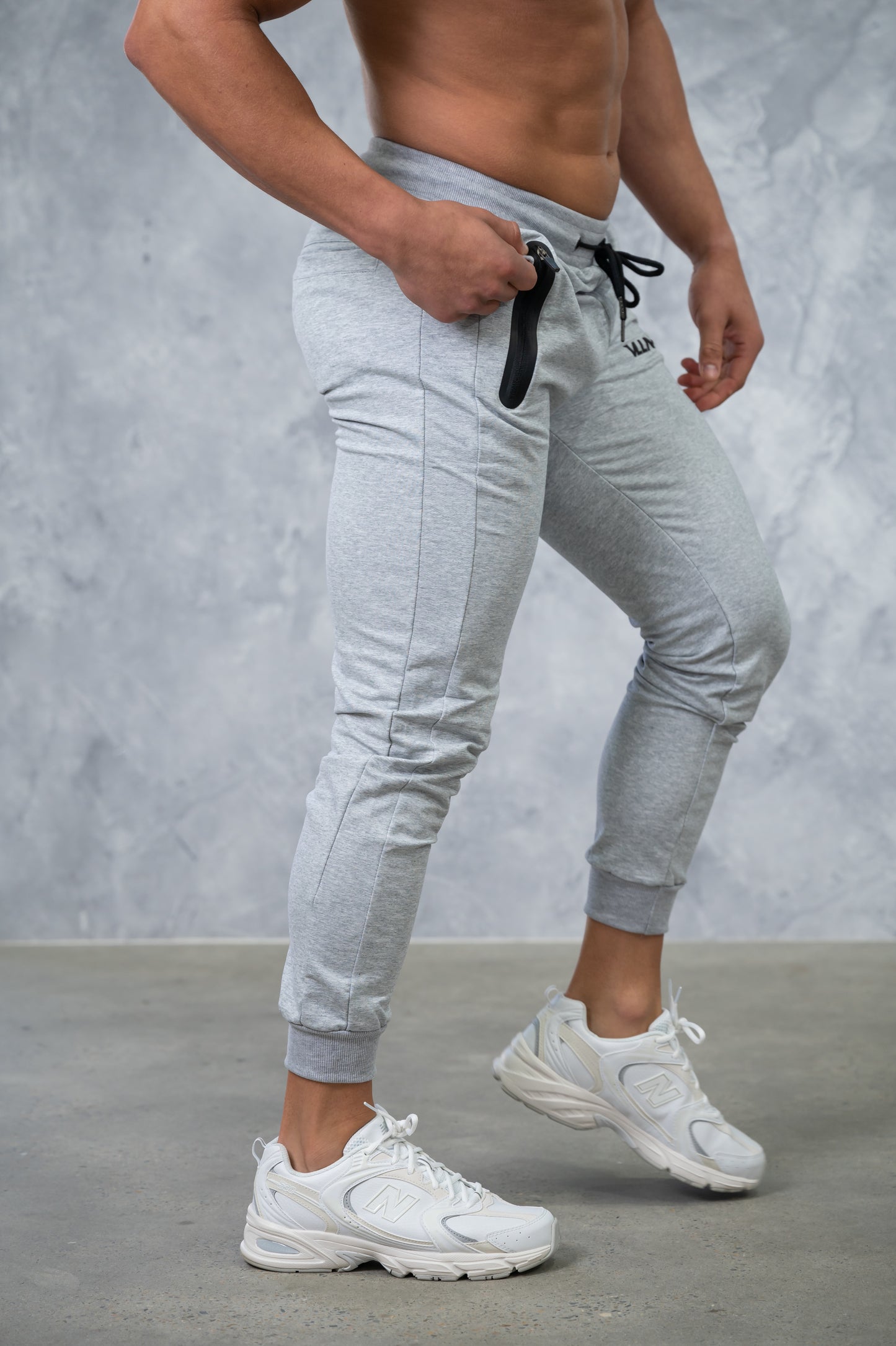 Static Grey Tapered Joggers